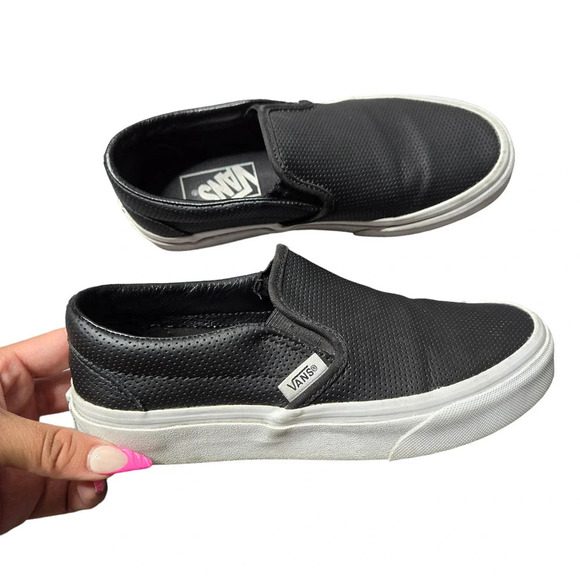 Vans Slip-On Perf Leather Shoes - Picture 2 of 4